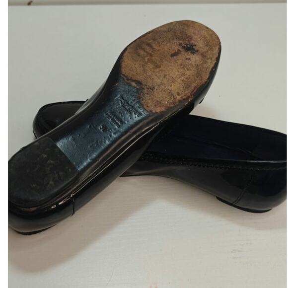 YSL Yves Saint laurent Black patent leather flat loafer sz 36 - Picture 6 of 8